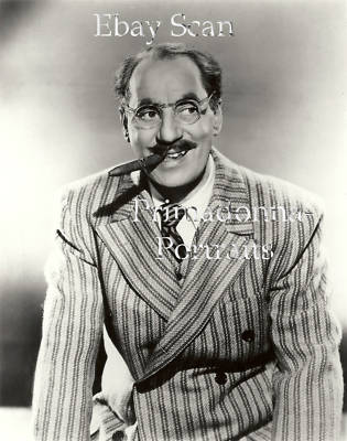 GROUCHO MARX #93 B&W Photo 8x10 Comedian Marx Brothers Cigar CLOSE