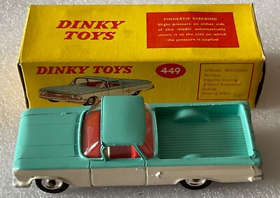 DINKY TOYS 449 CHEVROLET EL CAMINO PICK UP TRUCK .EXCELLENT MODEL