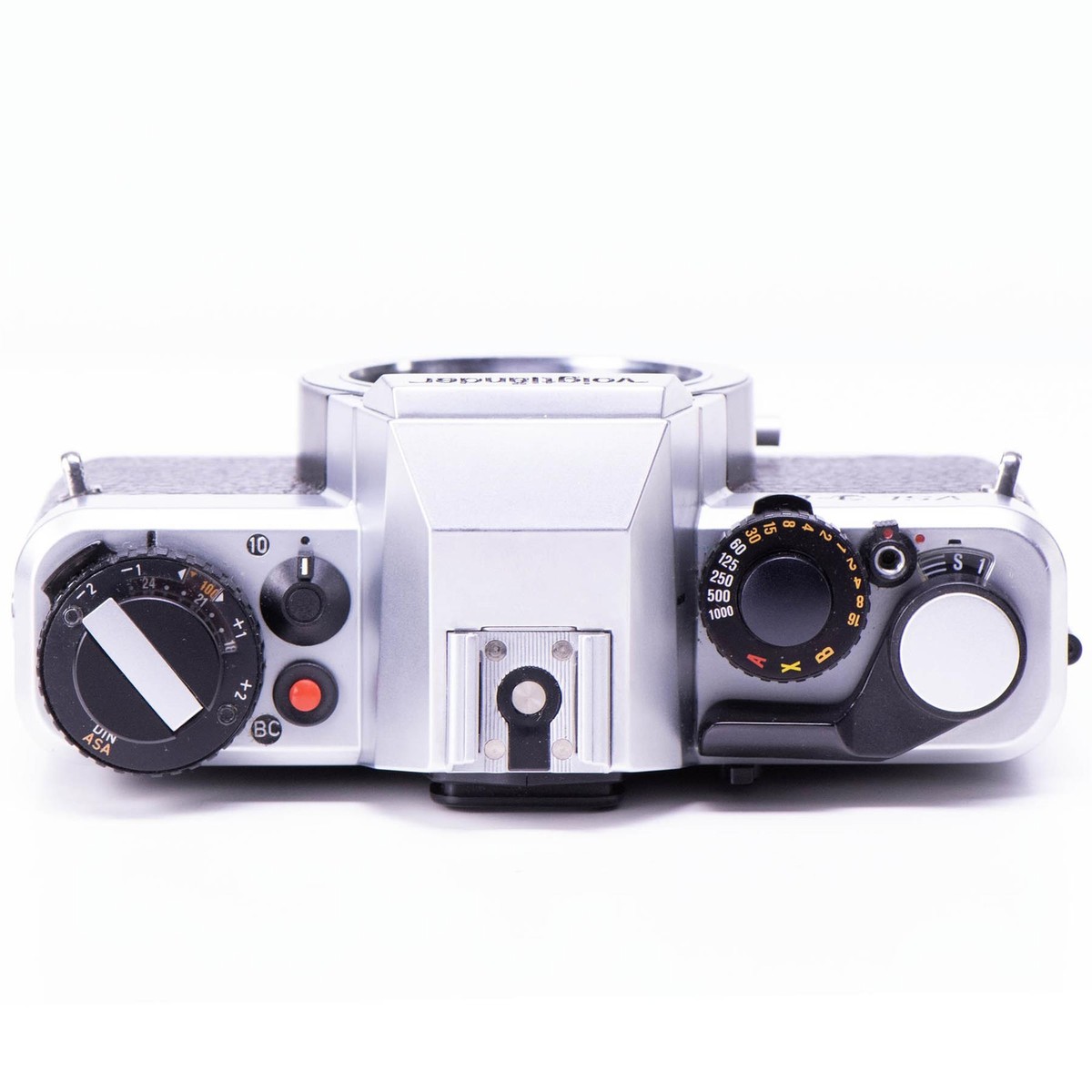 Voigtlander VSL 3-E Camera | Ultron 50mm f1.8 lens | White