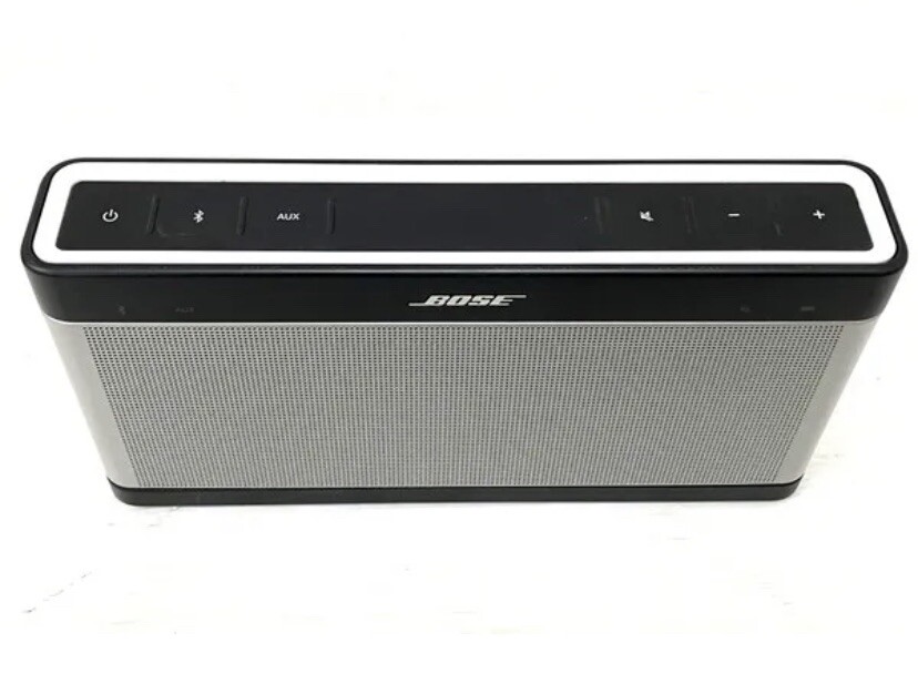 Bose Soundlink III Bluetooth Speaker-Silver-/W Cover Bose Sound