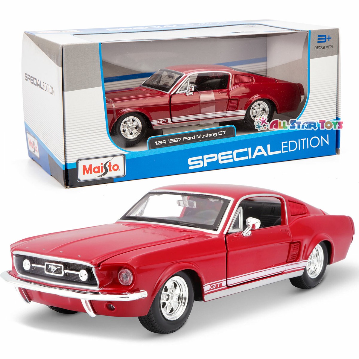 1967 Ford Mustang 限定ミニカー 1967 Ford Mustang GT Toy Car 1:64