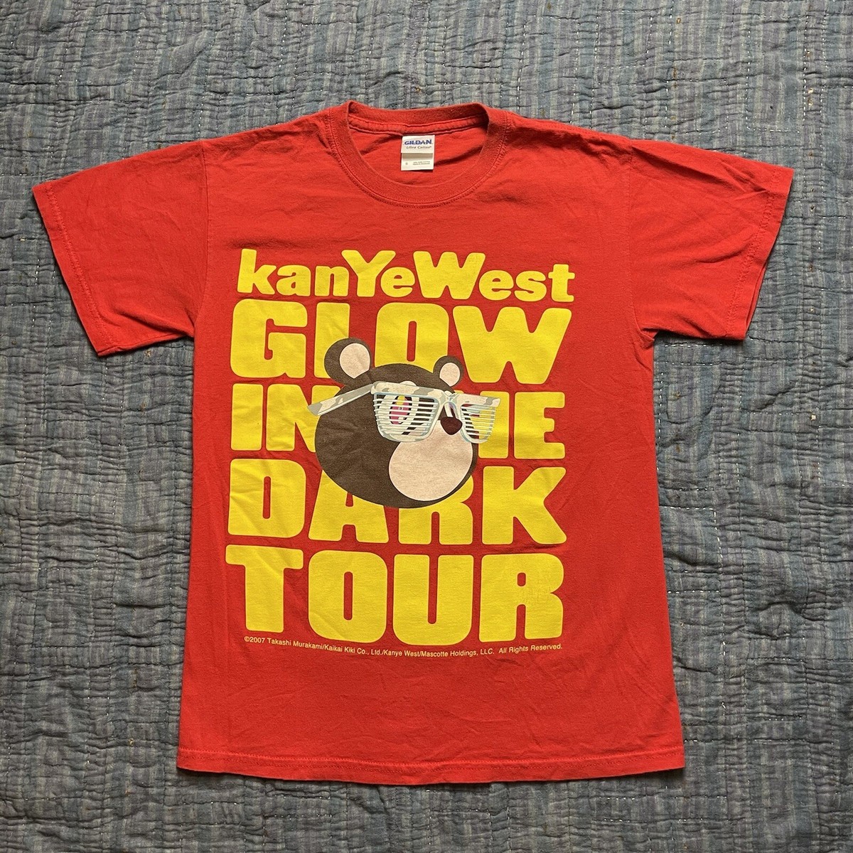 Kanye West Glow in the Dark Tour Rap Tee Shirt Murakami | eBay