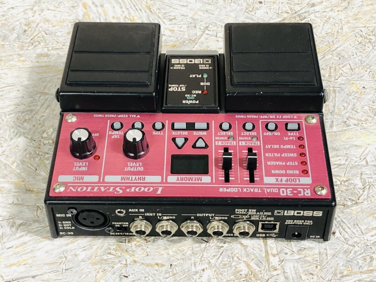 Boss RC-30 Dual Track Looper Loop Station Guitar Effect Pedal Used