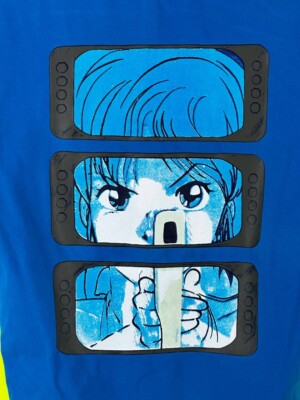 CyberDog London Anime Girl With The Gun Rave Techno T Shirt Size M