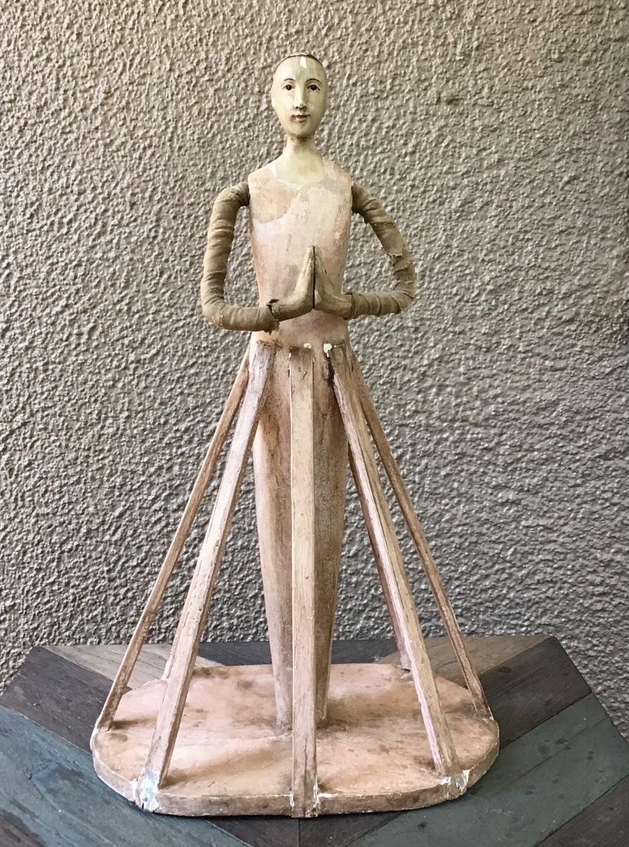 Vintage primitive santos cage doll 18-1/2 inches | eBay