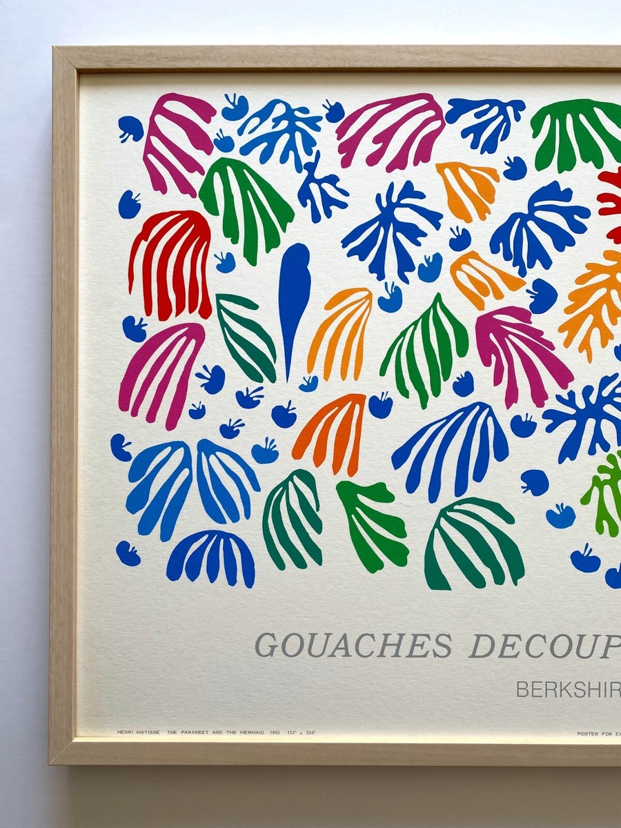 HENRI MATISSE RARE SILKSCREEN PRINT FRAMED EXHBT POSTER 