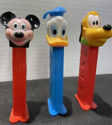 Vintage DISNEY 90s Pez Dispenser - Lot Of 3 - Mickey Mouse, Pluto