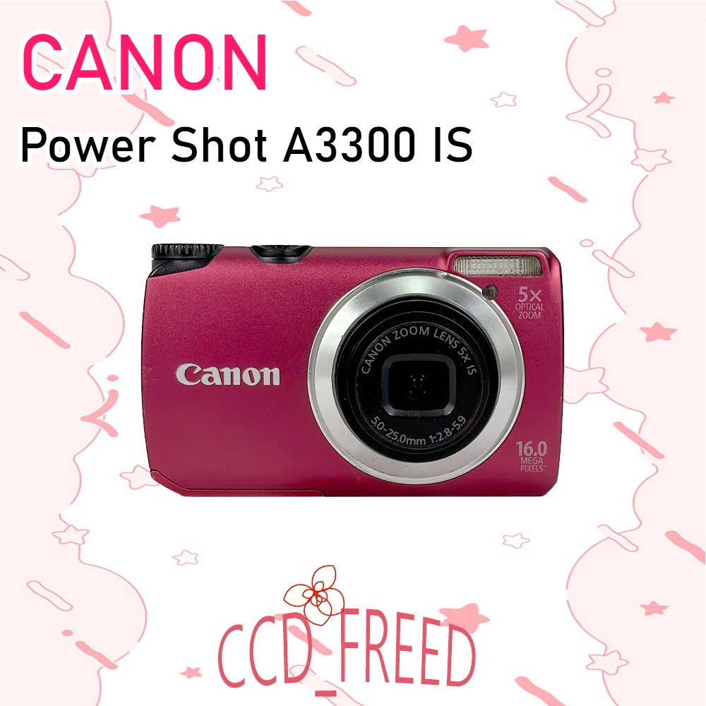 Canon PowerShot A3300 IS Digital Camera 16.0 MP 5x Optical Zoom