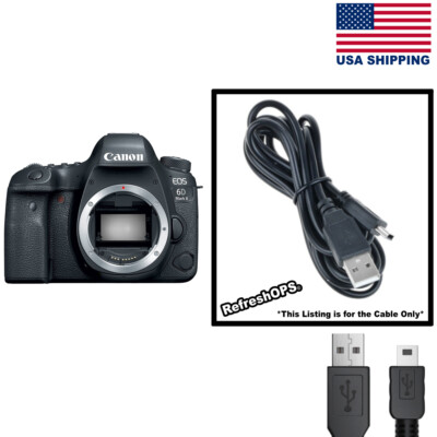 Canon EOS 6D Mark II Digital SLR Camera USB Cable Transfer Cord