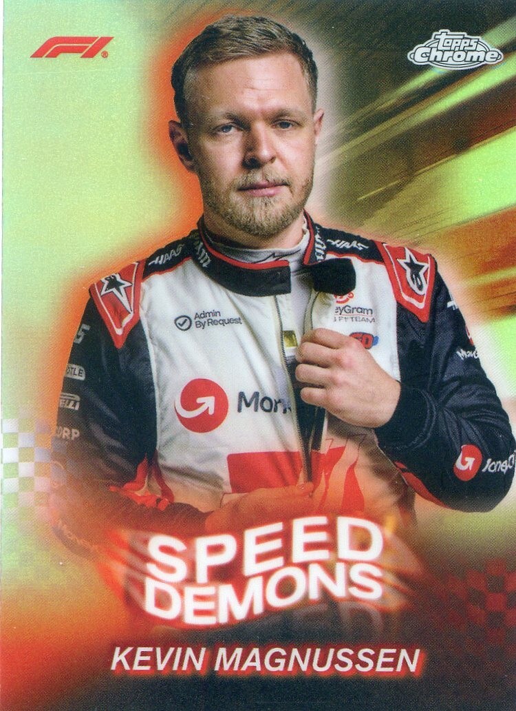 F1カード Kevin Magnussen シールサインカード F1カード Kevin