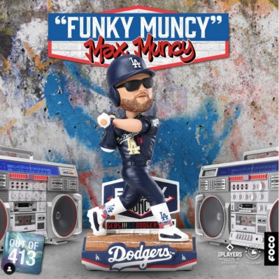 Max Muncy Los Angeles Dodgers Funky Muncy Ambassador Bobblehead