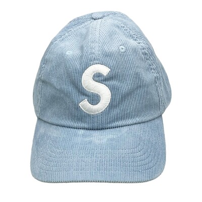 Supreme SS21 Fine Wale Corduroy S Logo 6-Panel Cap Light Blue | eBay