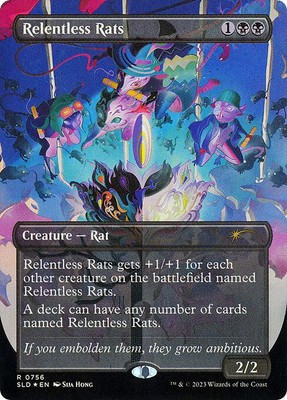 執拗なネズミ Relentless Rats SLD757 psa10 foil 執拗なネズミ