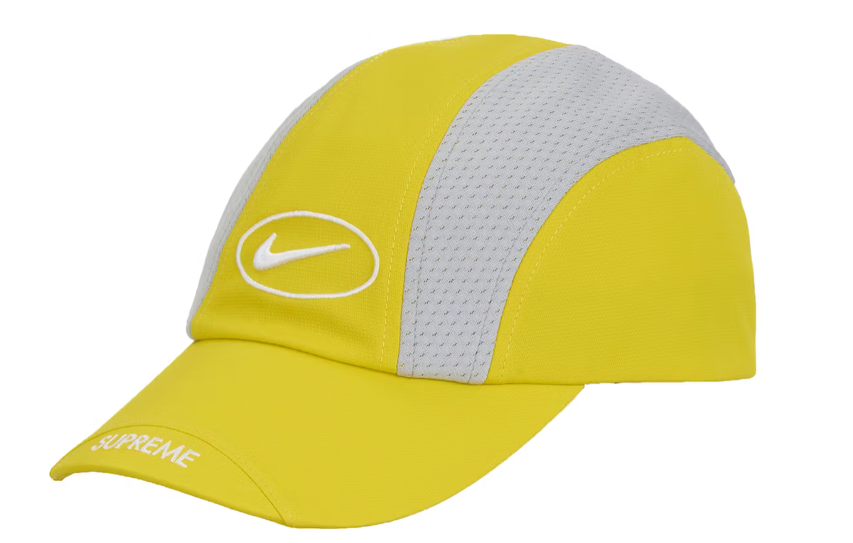 Supreme Nike Running Hat Camp Cap Yellow Size Adjustable | eBay