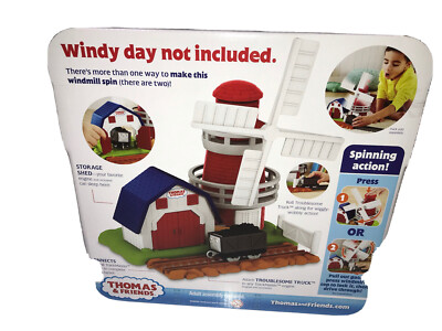Thomas & Friends Windmill Set TrackMaster with storage shed