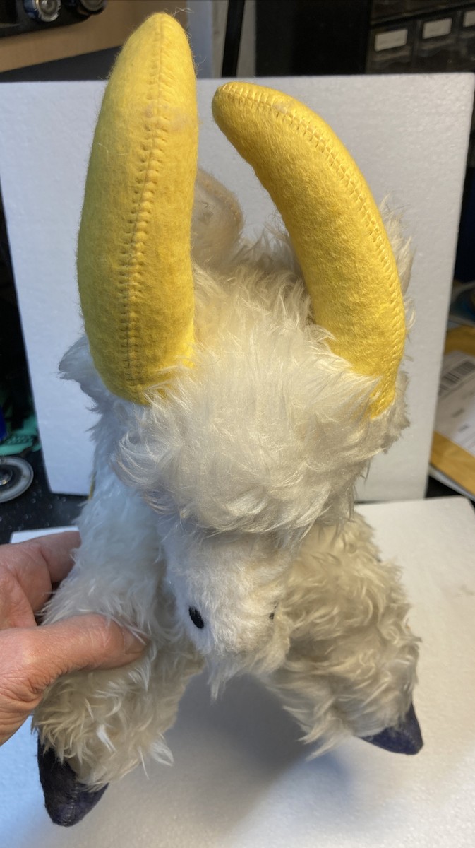 Vintage 70s/80s US Naval Academy USNA Bill the Goat Mascot Stuffed