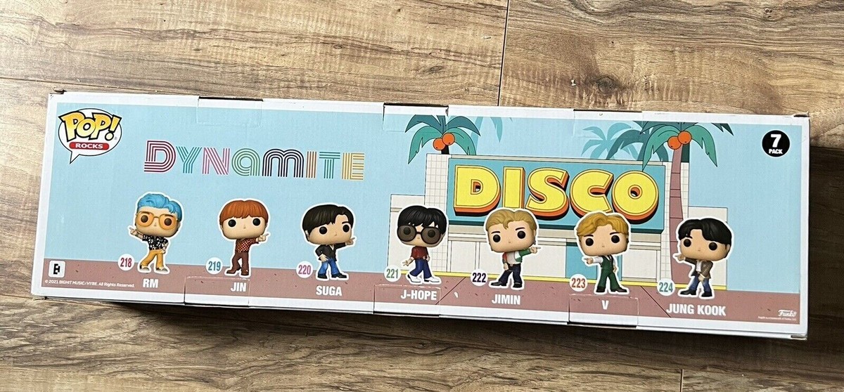 Funko Pop Vinyl BTS Dynamite 7 Pack (Sealed and Brand New) (Sold