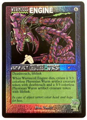 MTG Wurmcoil Engine Foil RAINBOW FOIL Brain Dead Secret Lair Drop