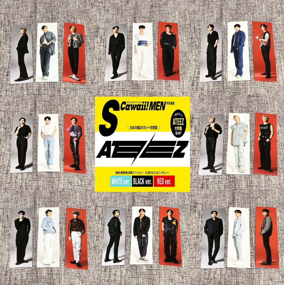 ATEEZ Scawaii 当選者 直筆 サイン チェキ 赤 sカワ RED ATEEZ Scawaii