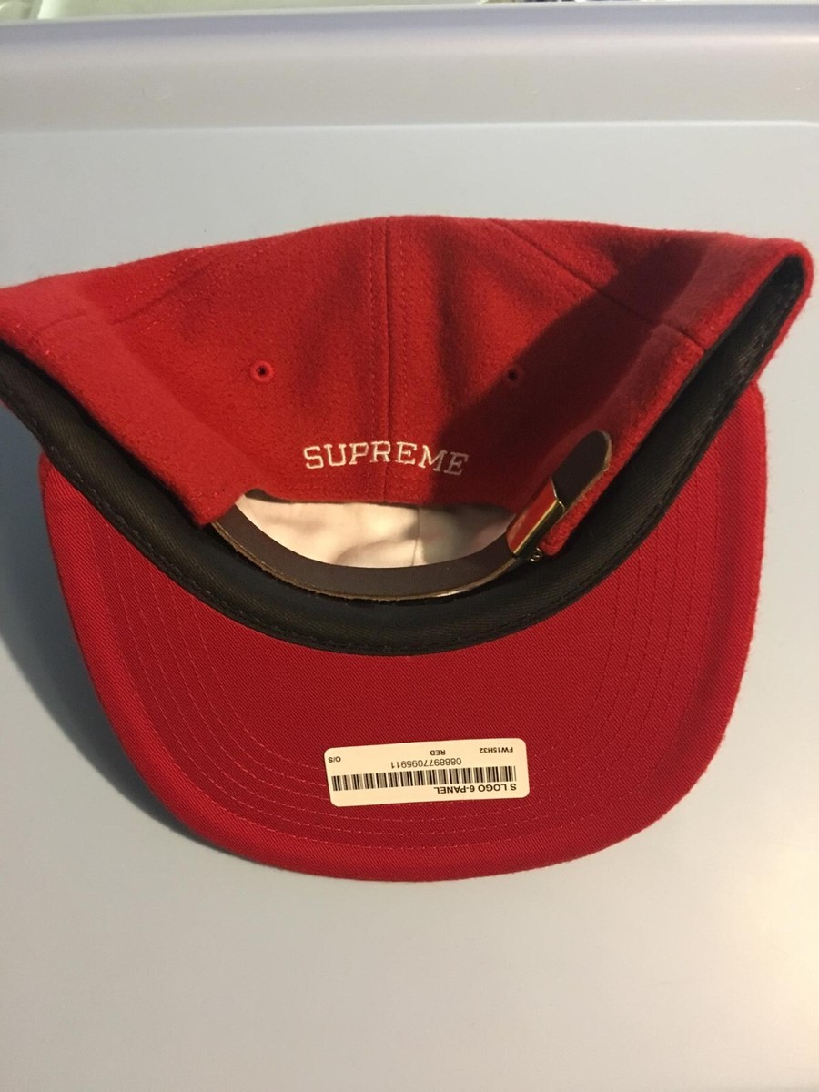 Supreme S Logo 6 Panel Cap Red FW15 | eBay