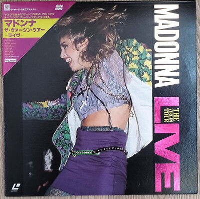 MADONNA Laserdisc The Virgin Tour Live Concert JAPAN LD OBI | eBay