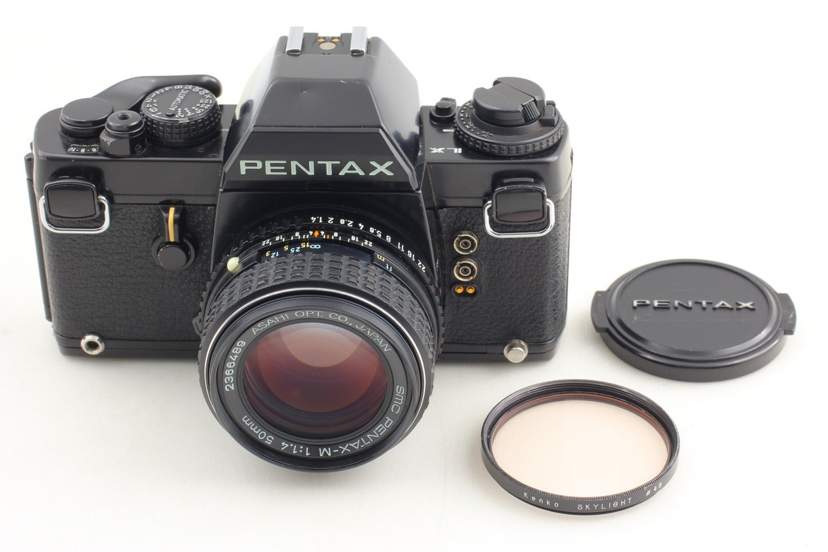 フィルムカメラ Pentax LX,PENTAX-M 50mm f/1.4,100mm f/4 フィルム