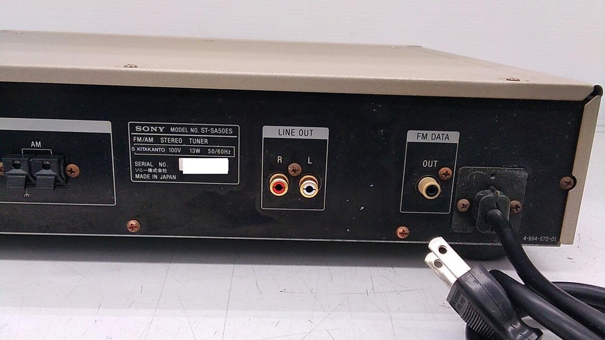 Sony ST-SA50ES High End Sony AM/FM Tuner Silver Very Good | eBay