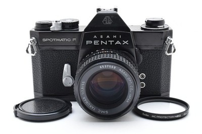 Pentax SPF Spotmatic F Black Film Camera SMC Takumar 55mm F/1.8