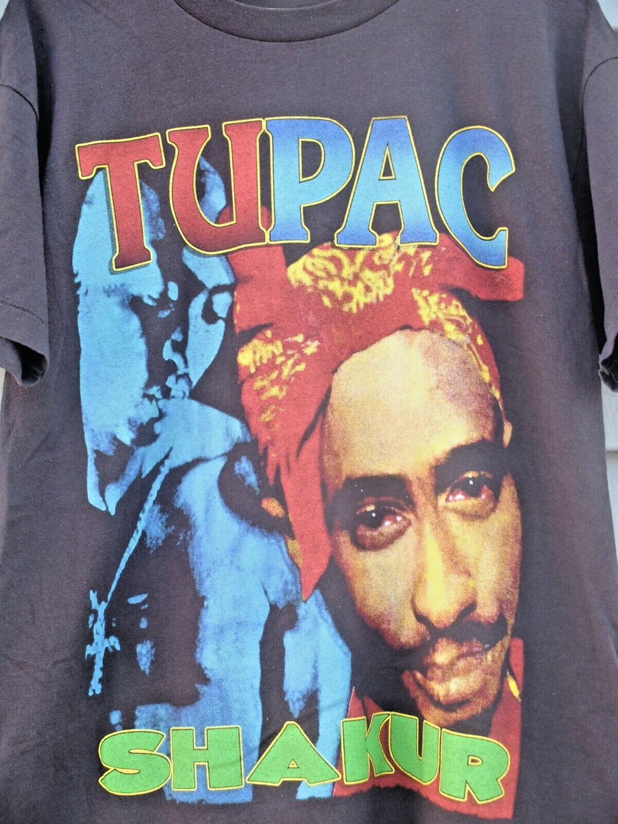 OFFER! TUPAC BAY CLUB TAG BOOTLEG RAP TEE VINTAGE SINGLE STITCH