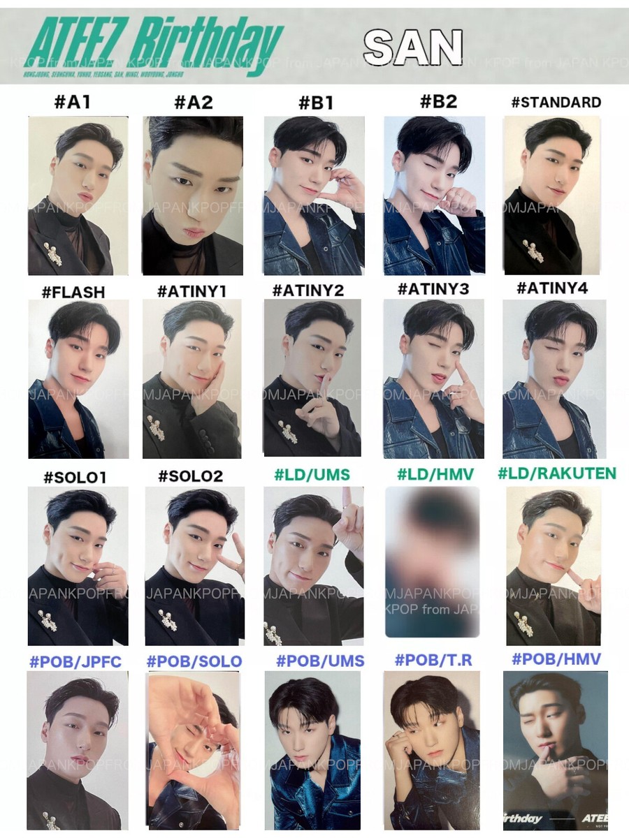 ATEEZ ホンジュン Hongjoong ポラロイド サイン トレカ ポラ ④ ATEEZ