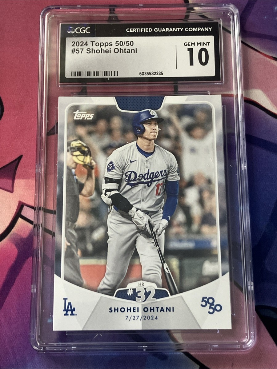 SHOHEI OTHANI 2024 Topps 50/50 *CGC 10 Gem Mint Card #57 (HR #32