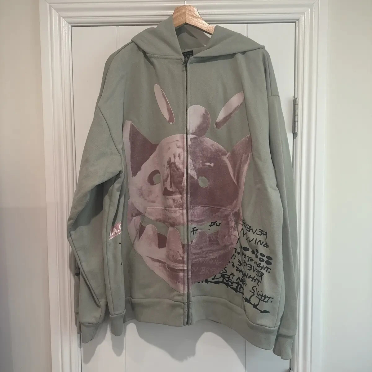 Travis Scott Cactus Jack 'New Sight' Green Zip-Up Hoodie – Size XL