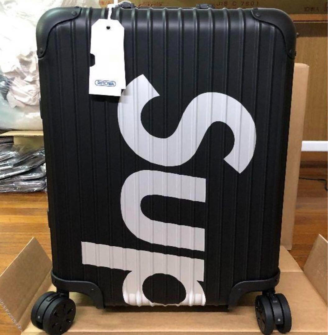 Supreme x RIMOWA Topas Multiwheel 45L Black | eBay
