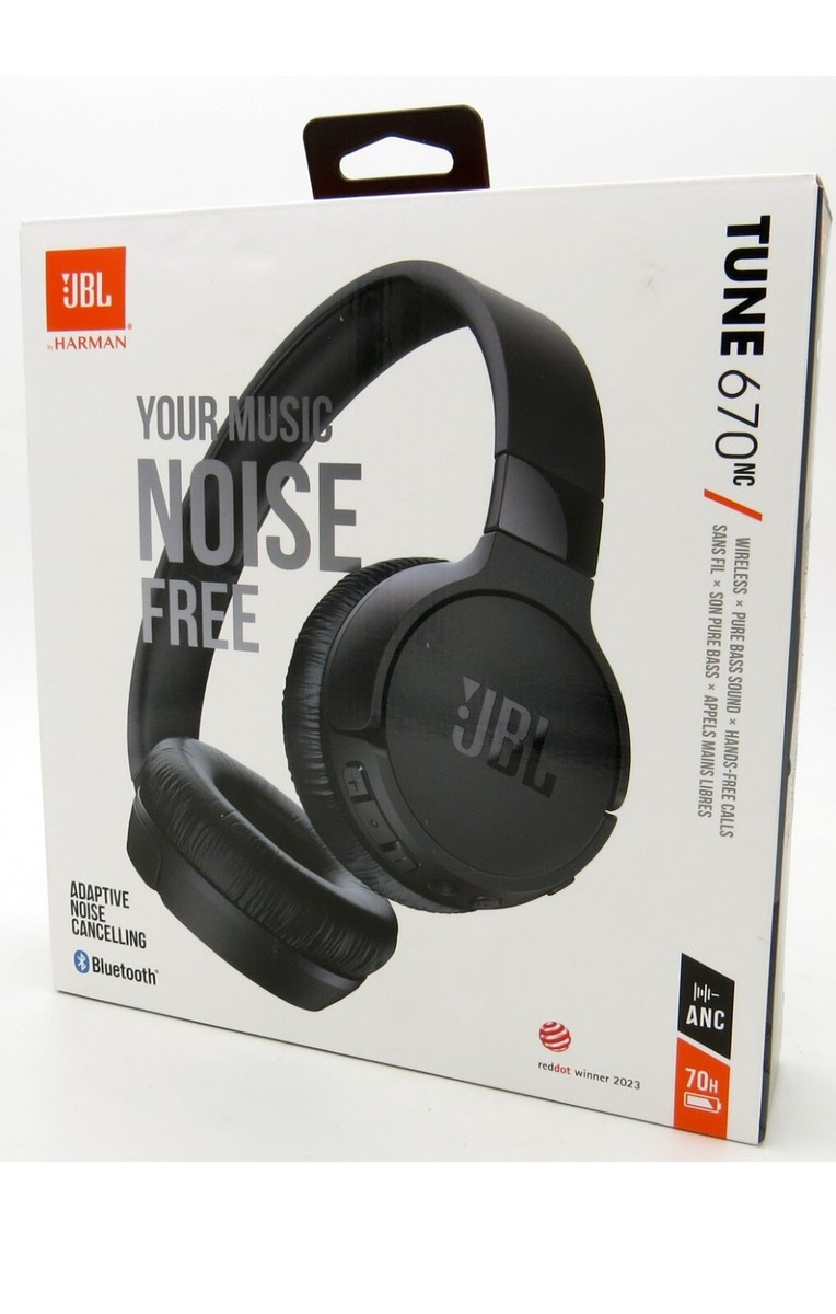 JBL TUNE 670NC Wireless On Ear Bluetooth Headphones + Noise