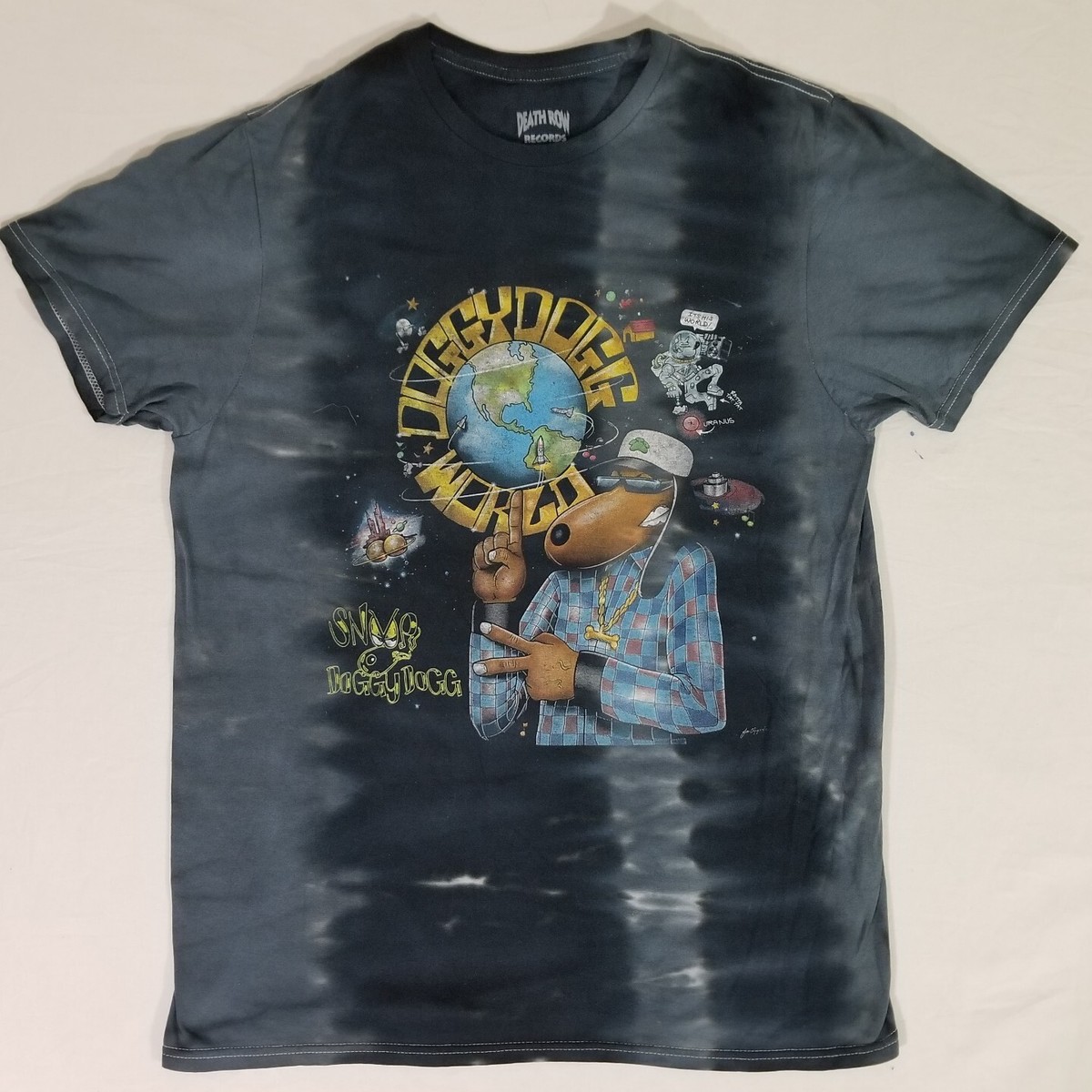 Snoop Dogg DOGGYDOGG WORLD Death Row Records Rap Tee Tie Dye T