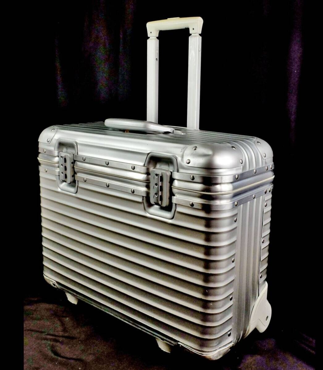 RIMOWA TOPAS 928.50 Vintage Pilot Trolley 2-Wheel 36L Aluminum