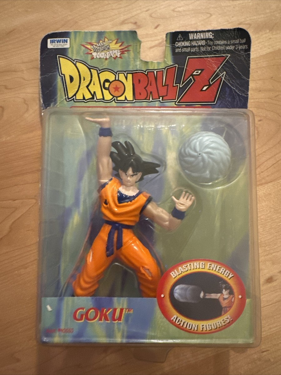 1999 Irwin Dragon Ball Z Goku Blasting Energy Action Figure with