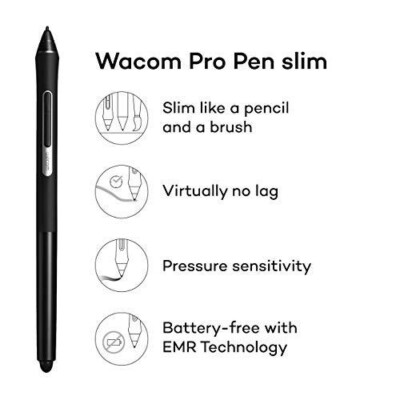 NEW Wacom Pro Pen Slim Stylus Pro Pen 2 series Black KP301E00DZ