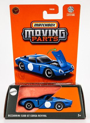2025 Matchbox Moving Parts #14 Bizzarrini 5300 GT Corsa | MELUZIO