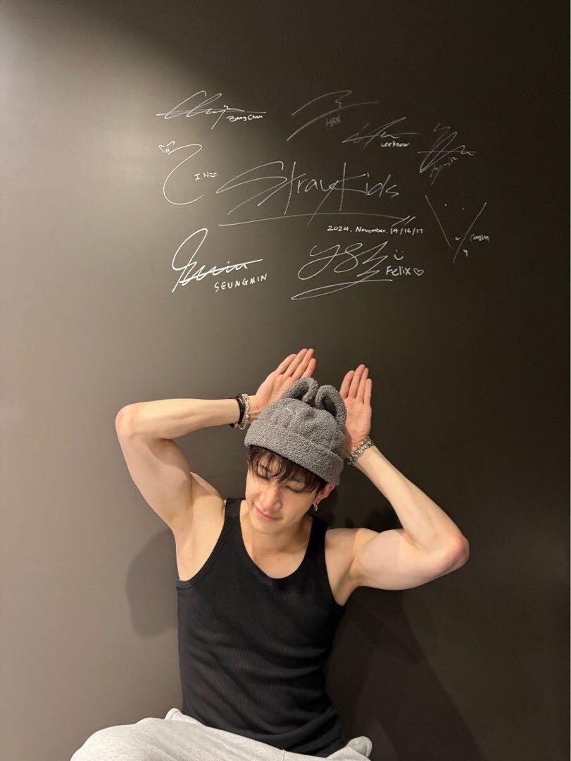 Stray Kids 販売 ボアキャップ [Wolf Chan] Stray Kids ボアキャップ