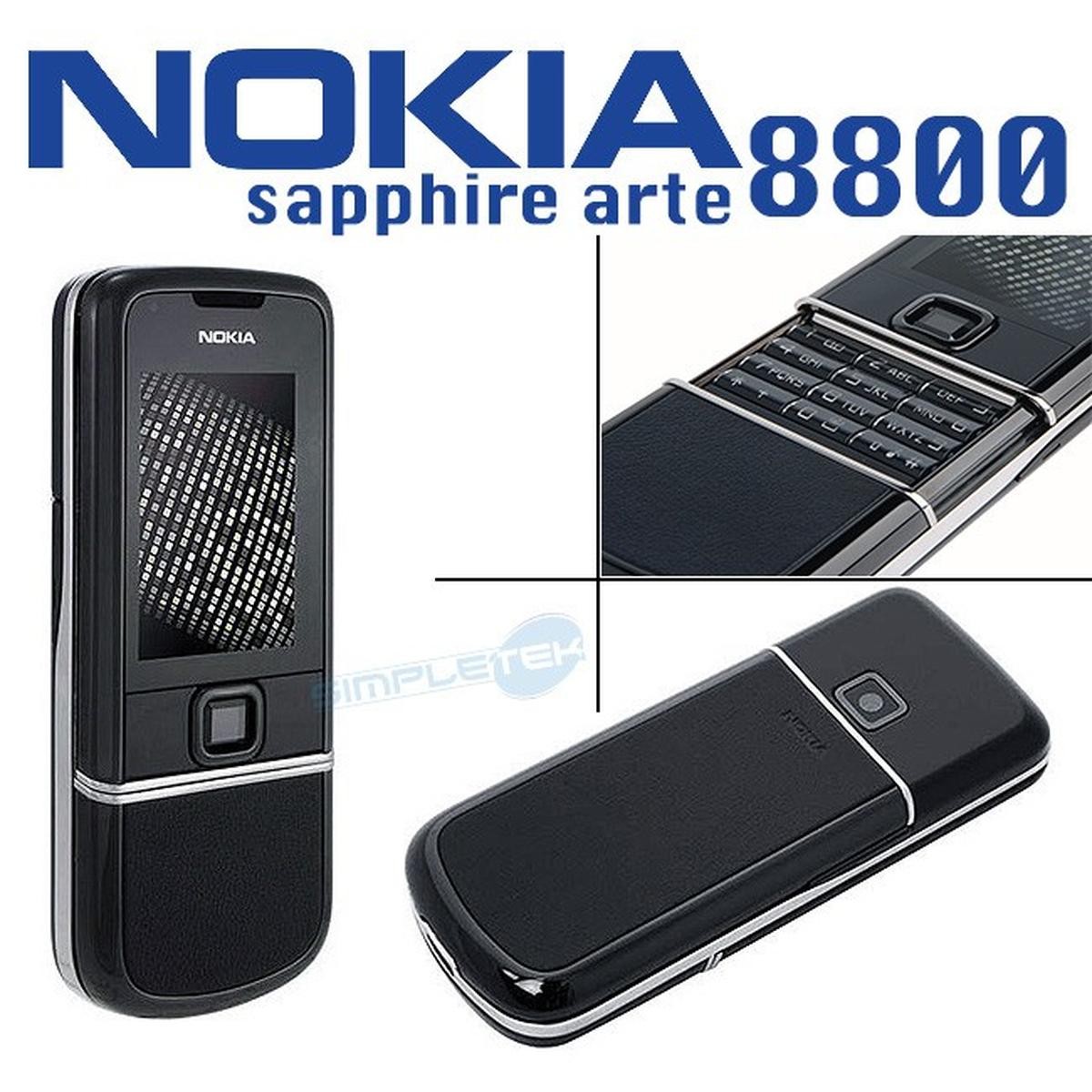 Phone Mobile Phone Nokia 8800 Sapphire Arte Black Umts Luxury