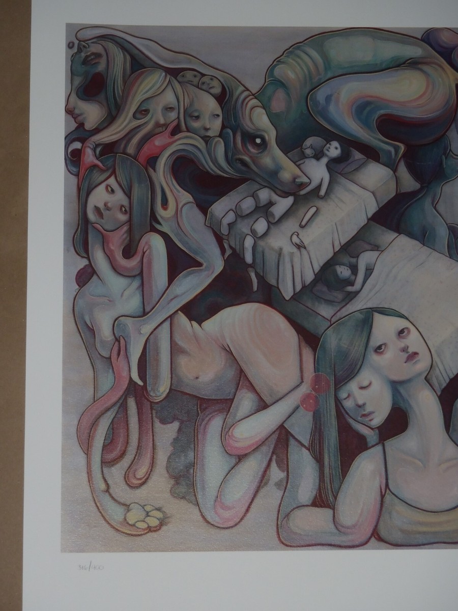 Lauren Tsai art print signed Marlowe and Waking poster limited