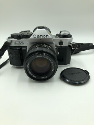 Canon AE-1 program 35mm film camera With Canon Fd 50mm f/1.4 Lens