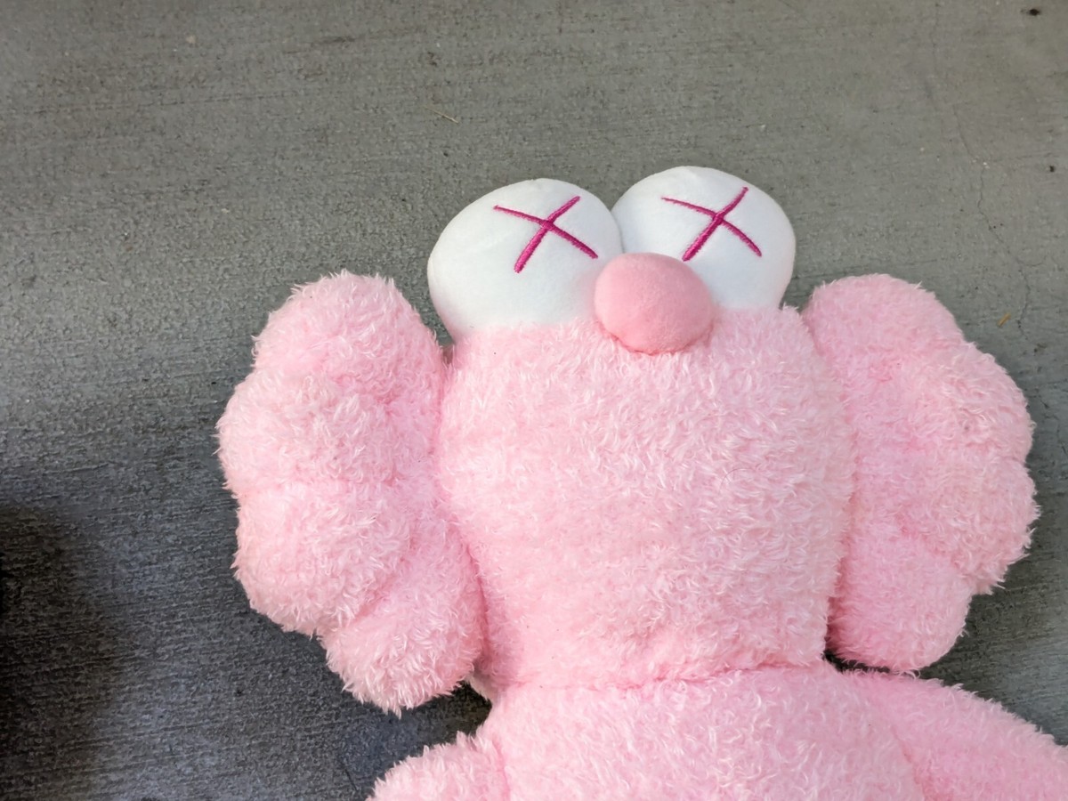 KAWS BFF Plush Pink Black 18