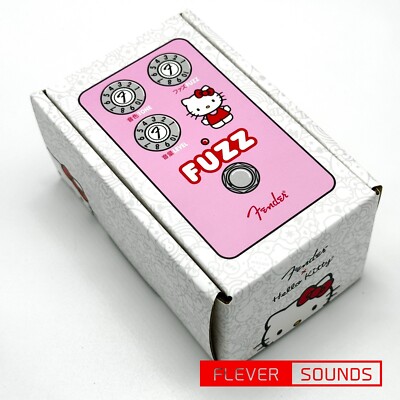 Fender Hello Kitty Fuzz Pink Guitar Effect Pedal Fender x Hello