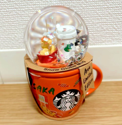 Starbucks Japan Snow Globe Dome Mug Cup Geography Series OSAKA