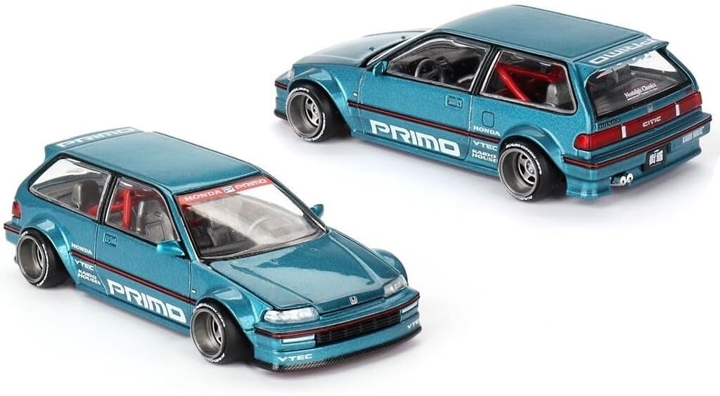 Kaido House Mini GT 1:64 Honda Civic (EF) Kaido Works V1 Tahitian