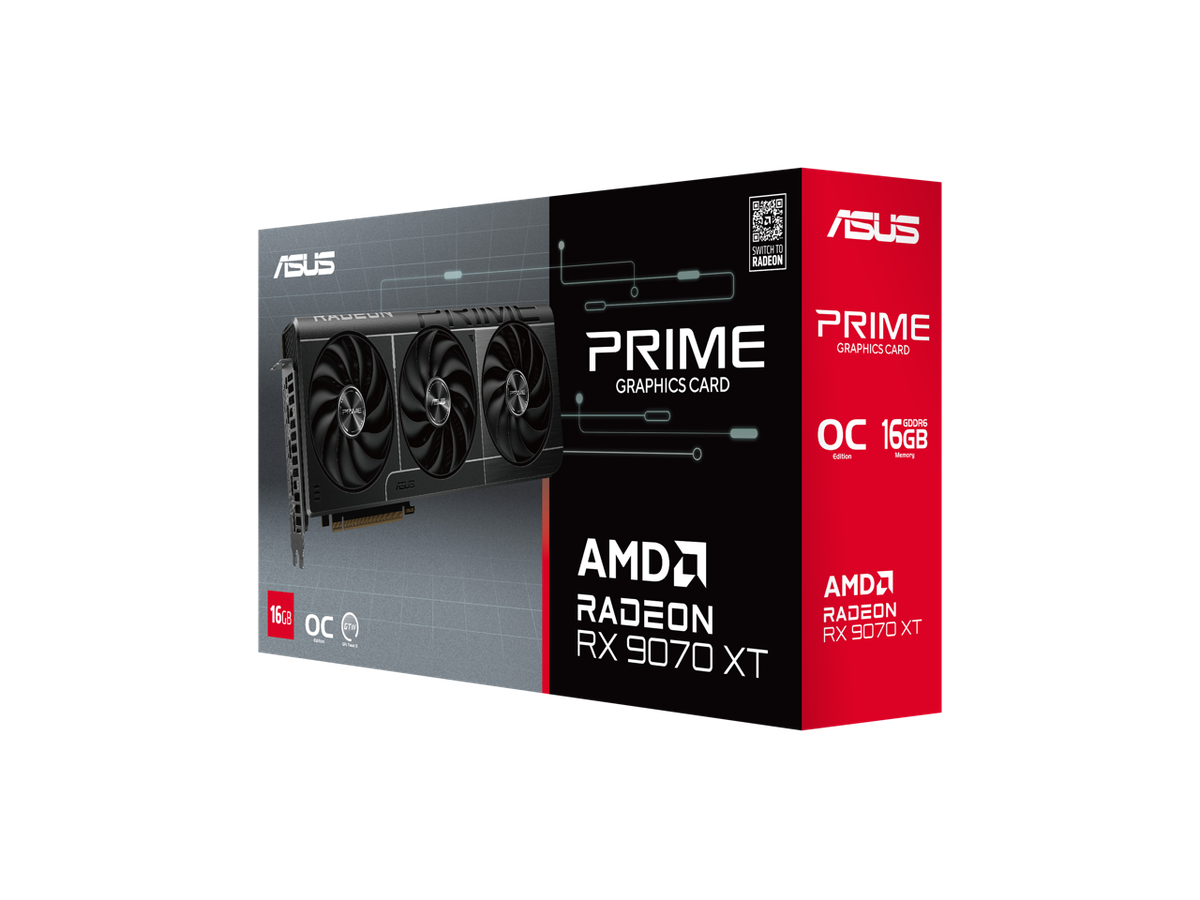 ASUS PRIME Radeon RX 9070 XT 16GB 256-Bit GDDR6 PCI Express 5.0