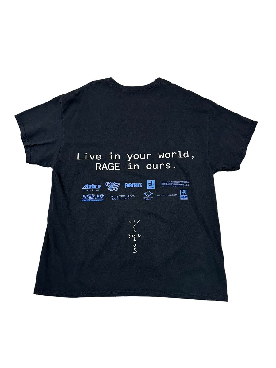 Cactus Jack X Fortnite The Scotts World Map Shirt Travis Scott