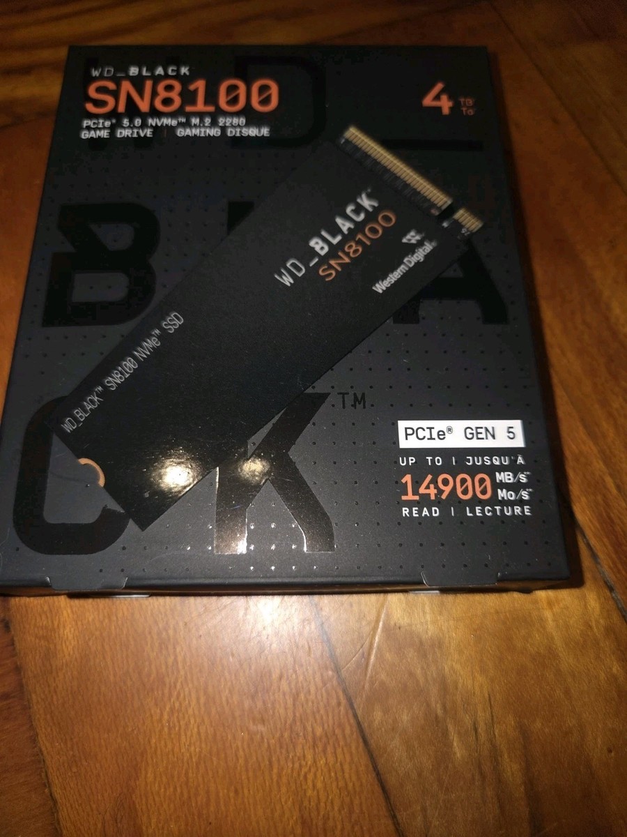 WD_BLACK 4TB SN8100 NVMe SSD Internal Solid State Drive Gen 5 PCIe